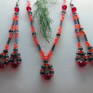 Handmade Set Earrings and Necklace